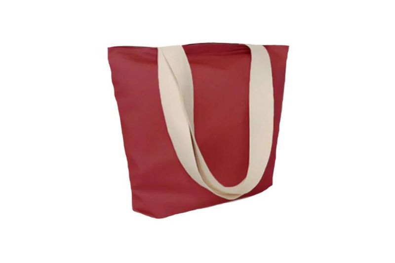 Τσάντα θαλάσσης για επισκέπτες ξενοδοχείων, βαμβακερή, οικολογική και επαναχρησιμοποιήσιμη, σε χρώμα κόκκινο. Για παραλία, πισίνα ή και αγορές.